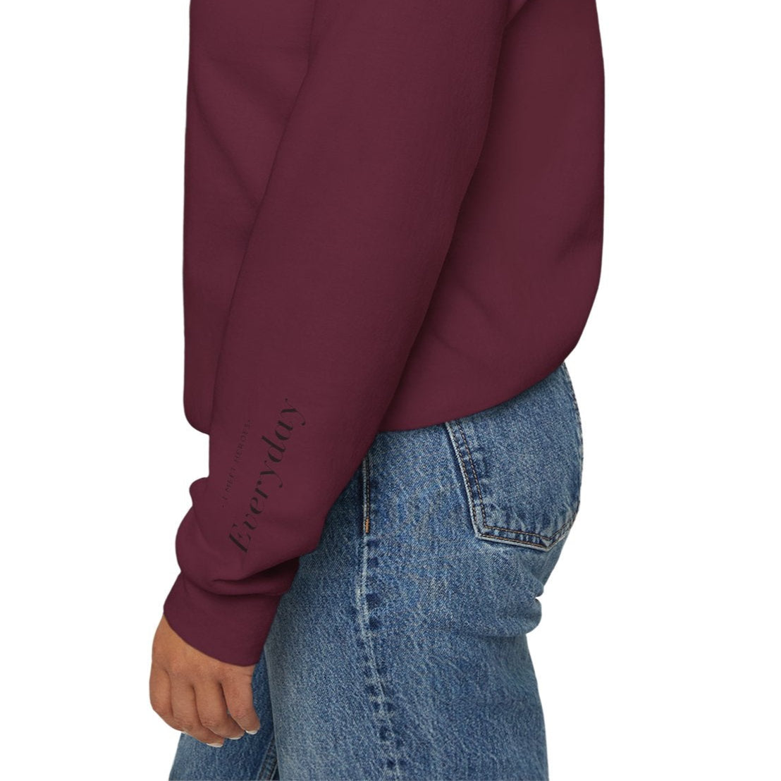 LUREPÅ® Unisex Heavy Blend Crewneck Sweatshirt - I Meet Heroes Everyday