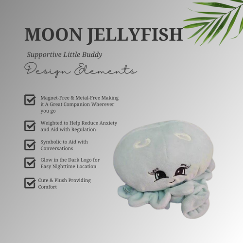 Moon Jellyfish Supportive Little Buddy