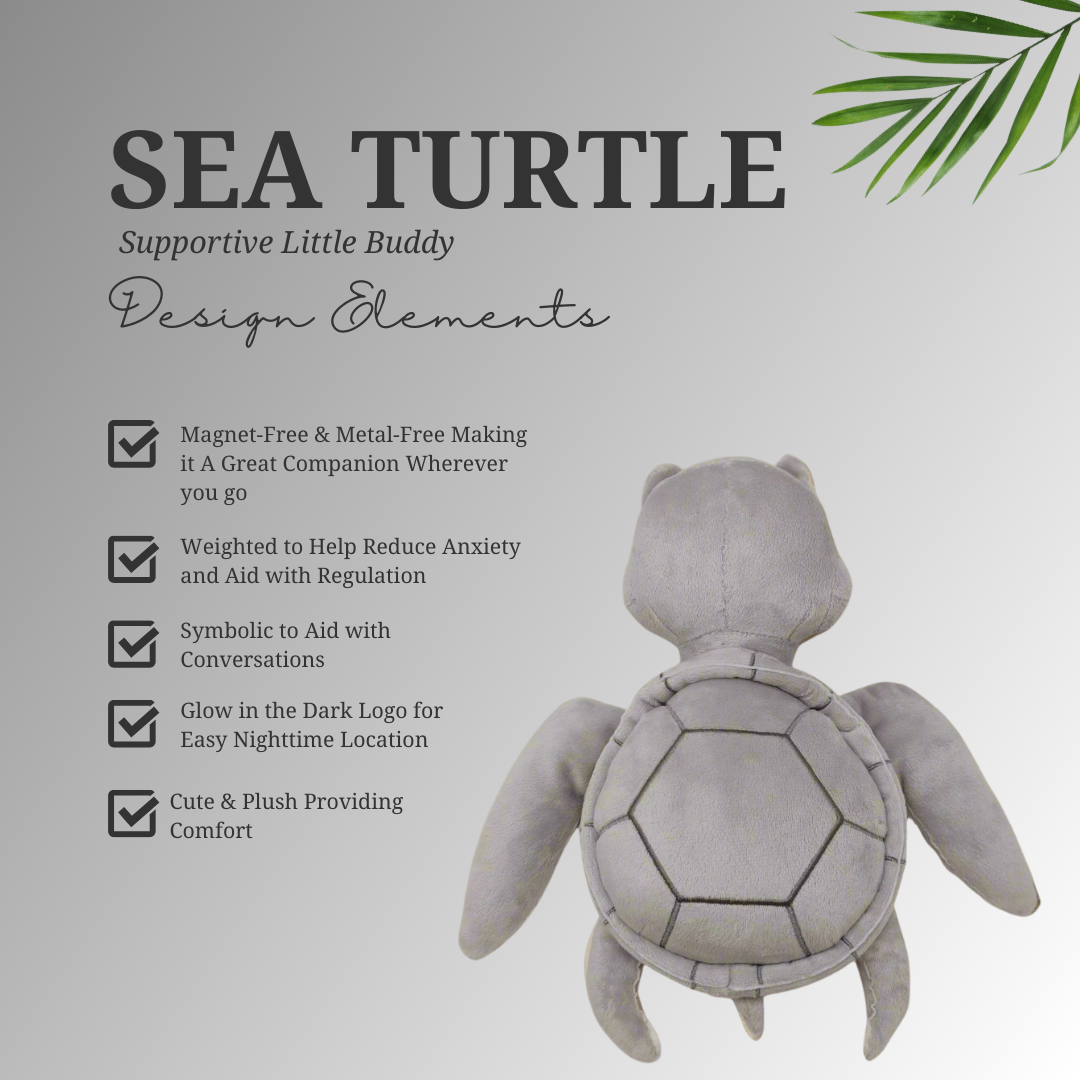 Sea Turtle Supportive Little Buddy & How-to Card